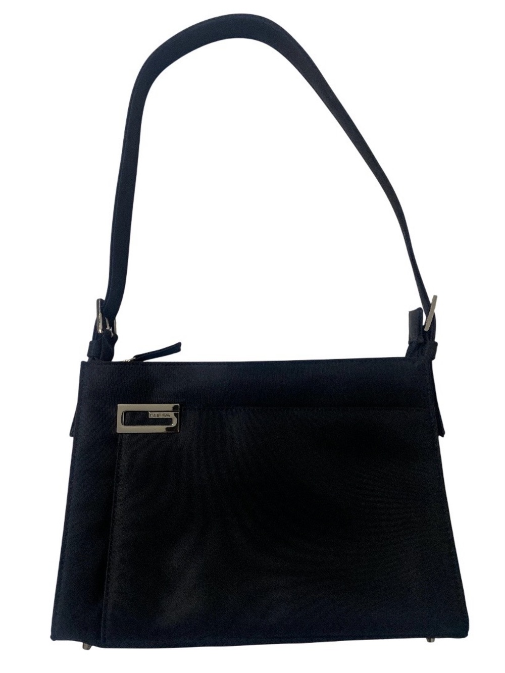 Guess Black Vintage Nylon Shoulder Handbag Purse